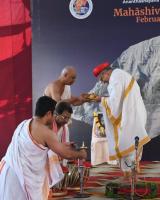 Kirtana by Dr Chaitanya Gulvady, Dhramapracharaka, SCM (Pictures Courtesy of Shri Dinesh Karkal)